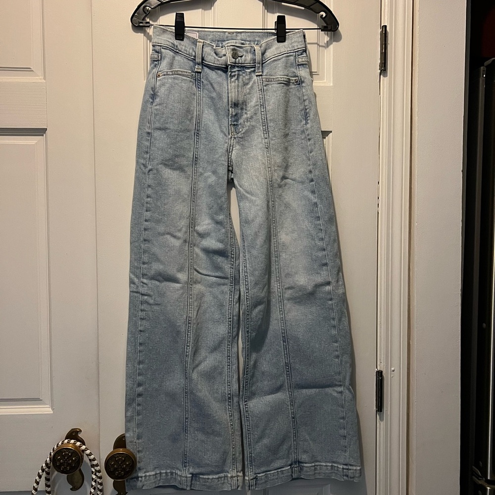 GAP Blue Flare Wide Leg Jeans size 24